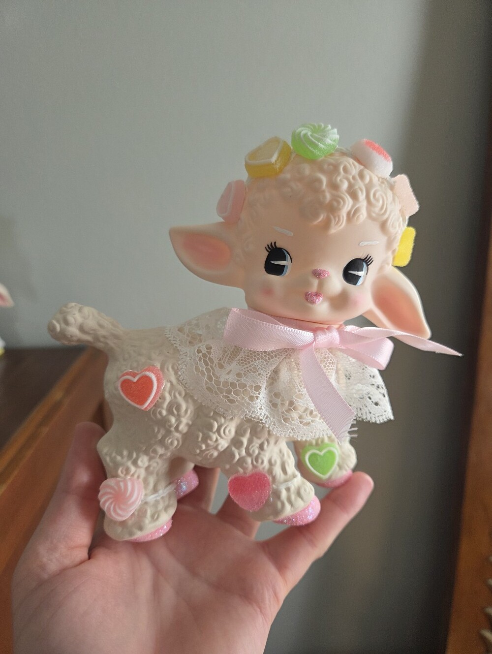 Retro Vintage Inspired Rubber Lamb